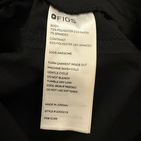 FIGS Kade Cargo Scrub Pants - Black, X-Small, Regular (NWOT) - Picture 4 of 8